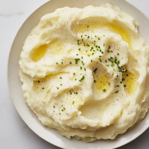 Fluffy mashed potatoes, seasoned perfectly, served in a bowl, ready to be enjoyed as a side.