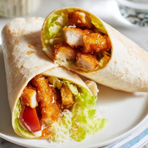 Hot Honey Chicken Caesar Wrap