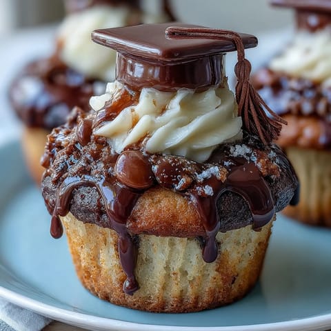 Simple Graduation Cupcakes Cap