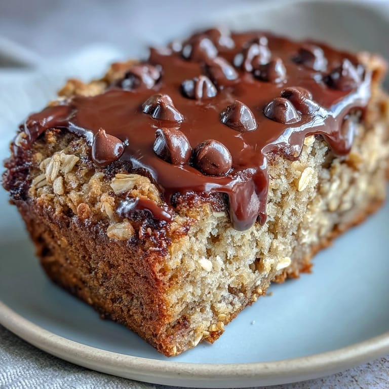 Chocolate Chip Peanut Butter Oatmeal Banana Bread